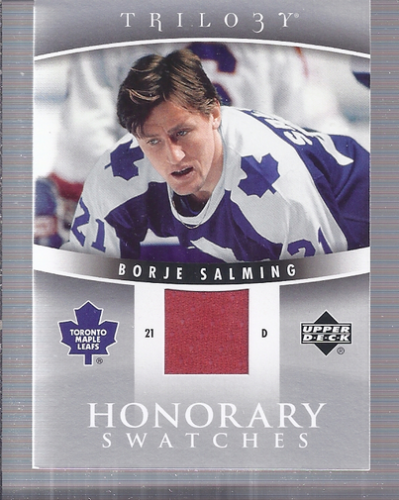 2006-07 Upper Deck Trilogy Honorary Swatches #HSBS Borje Salming