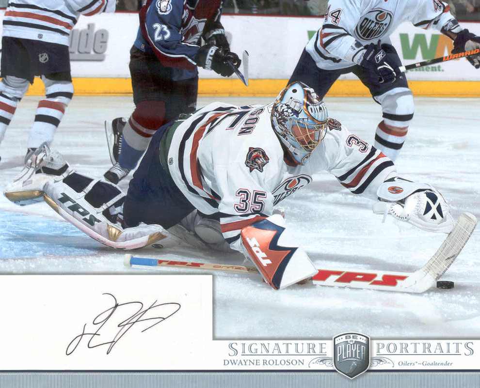 2006-07 Be A Player Portraits Signature Portraits #SPDR Dwayne Roloson