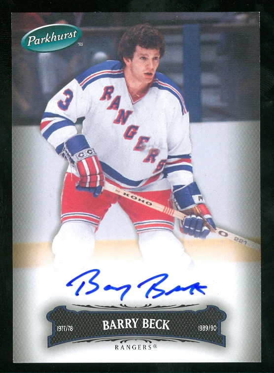 2006-07 Parkhurst Autographs #12 Barry Beck