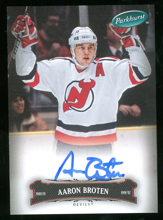 2006-07 Parkhurst Autographs #25 Aaron Broten
