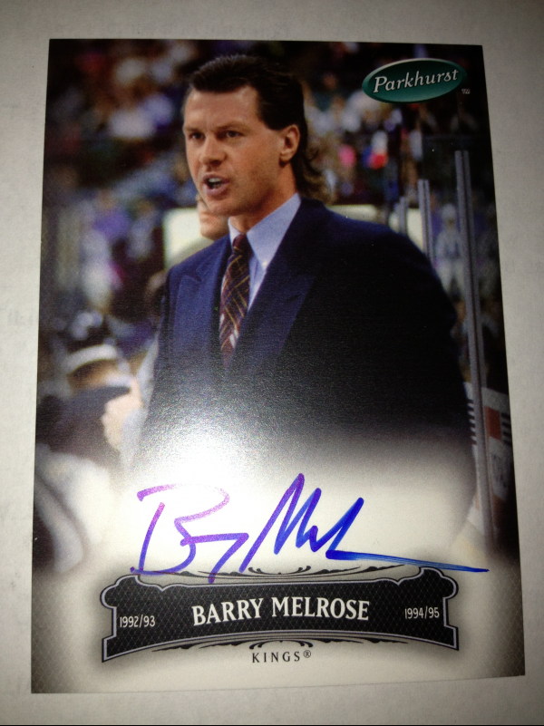 2006-07 Parkhurst Autographs #76 Barry Melrose