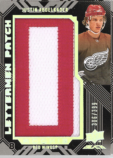 2008-09 UD Black #61 Justin Abdelkader RC