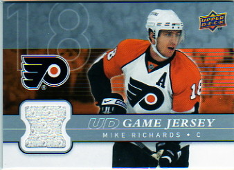 2008-09 Upper Deck Game Jerseys #GJRI Mike Richards