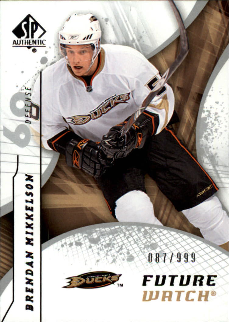 2008-09 SP Authentic #164 Brendan Mikkelson RC