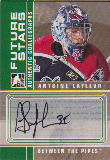 2008-09 Between The Pipes Autographs #AAL Antoine Lafleur