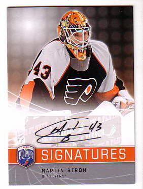 2008-09 Be A Player Signatures #SMB Martin Biron