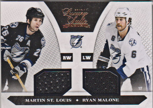 2010-11 Luxury Suite #94 Ryan Malone JSY/Martin St. Louis JSY