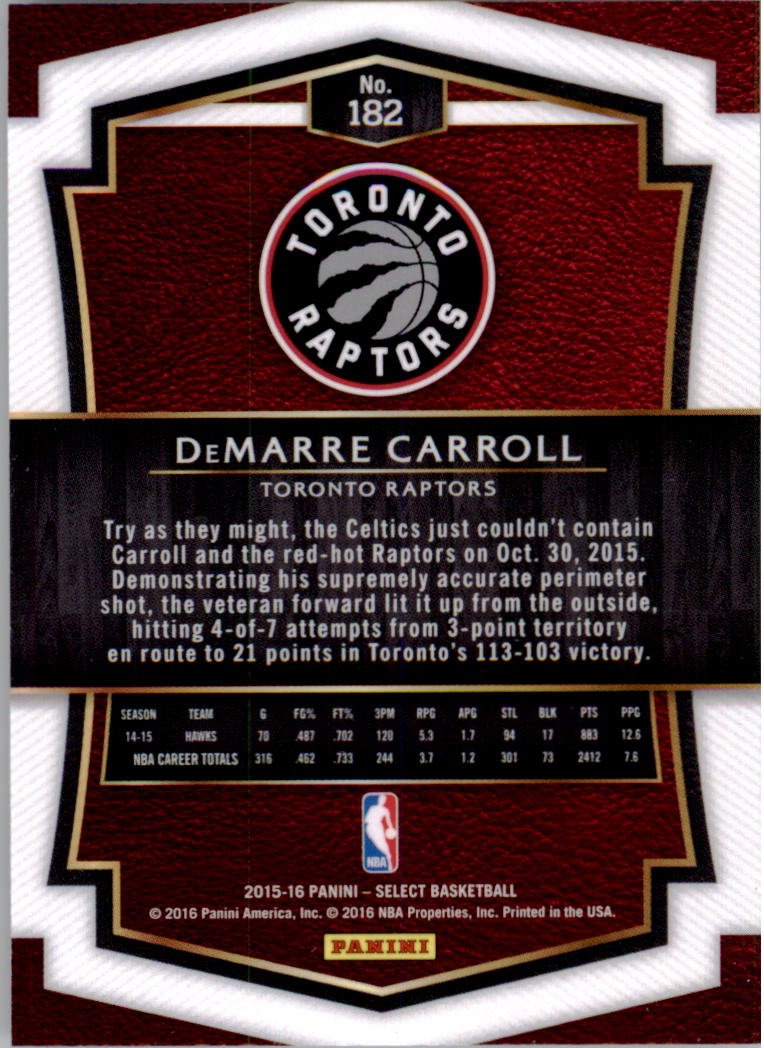 2015-16 select #182 demarre carroll sp