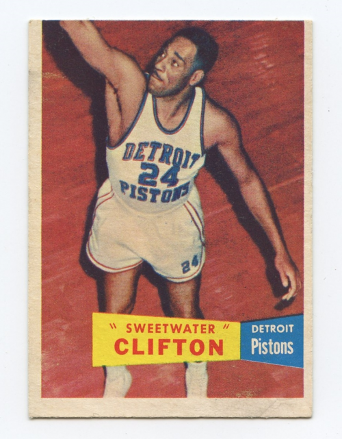 1957-58 Topps #1 Nat Clifton RC DP