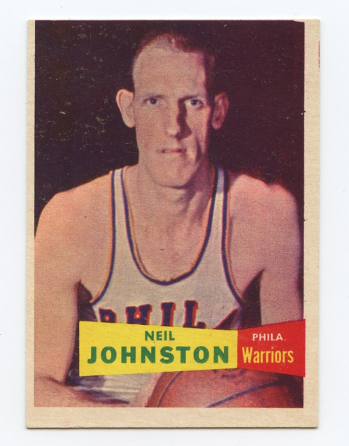 1957-58 Topps #3 Neil Johnston DP RC