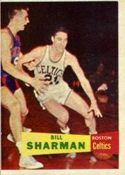 1957-58 Topps #5 Bill Sharman DP RC