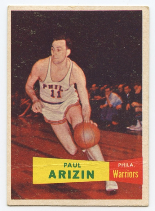 1957-58 Topps #10 Paul Arizin DP RC
