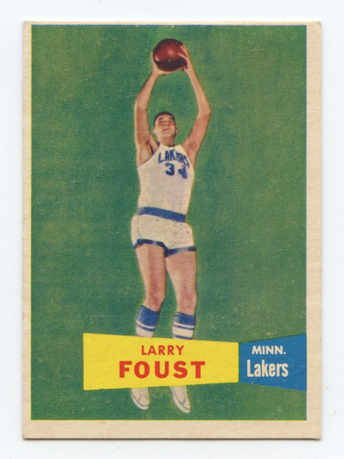 1957-58 Topps #18 Larry Foust DP RC