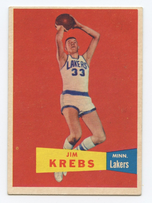 1957-58 Topps #25 Jim Krebs DP RC