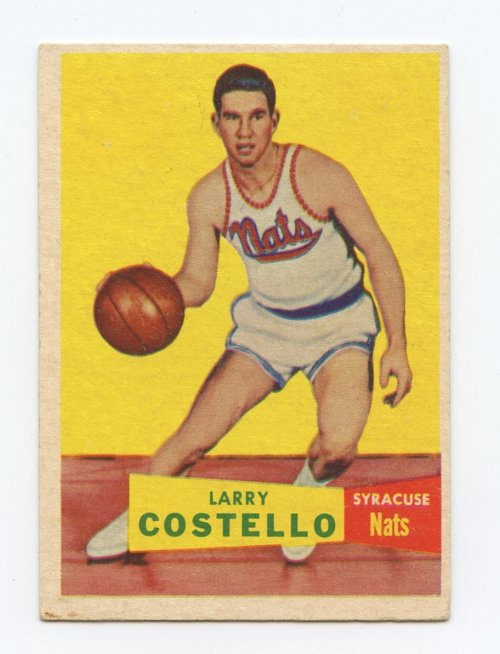 1957-58 Topps #33 Larry Costello DP RC