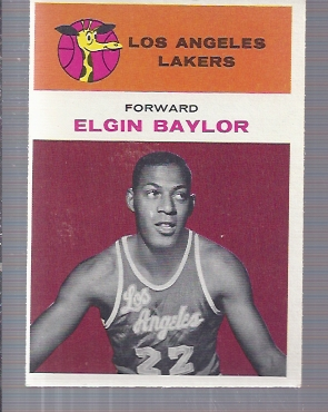 1961-62 Fleer #3 Elgin Baylor RC