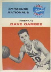 1961-62 Fleer #13 Dave Gambee