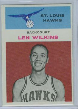 1961-62 Fleer #44 Len Wilkens UER RC/Misspelled Wilkins on card front)
