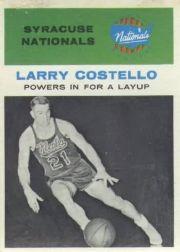 1961-62 Fleer #48 Larry Costello IA