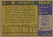 1971-72 Topps #122 Ed Manning back image