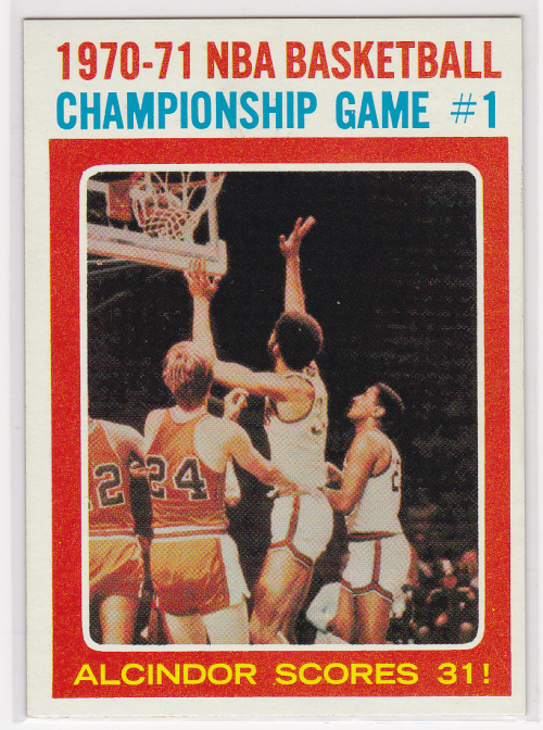 1971-72 Topps #133 Playoffs G1/Lew Alcindor
