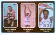 1971-72 Topps Trios #16A Larry Cannon SP/17A Zelmo Beaty/18A Charlie Scott