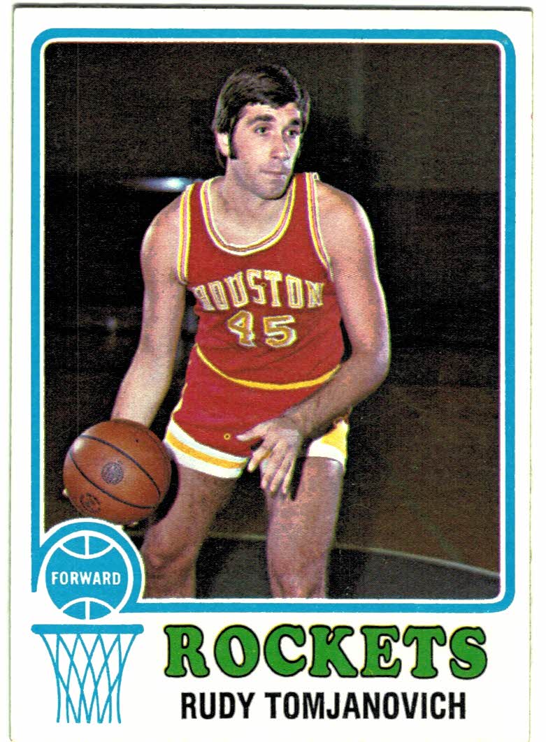 1973-74 Topps #145 Rudy Tomjanovich/(Printed without Houston on basket)
