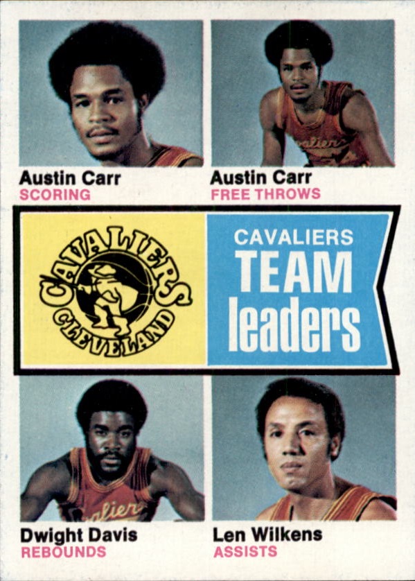 1974-75 Topps #85 Austin Carr/Austin Carr/Dwight Davis/Len Wilkens TL