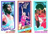 1980-81 Topps #74 217 Joe Bryant/263 Bobby Jones SD/107 Moses Malone