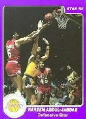 1985 Star Kareem Abdul-Jabbar #9 Kareem Abdul-Jabbar/Defensive Star