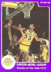 1985 Star Kareem Abdul-Jabbar #13 Kareem Abdul-Jabbar/Rookie-of-the-Year 70