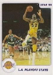 1985-86 Star Lakers Champs #14 Magic Johnson IA