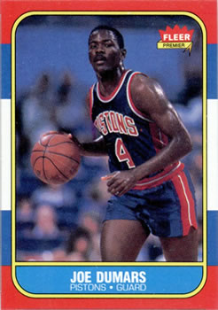 1986-87 Fleer #27 Joe Dumars RC