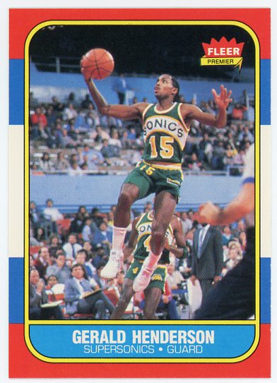 1986-87 Fleer #45 Gerald Henderson