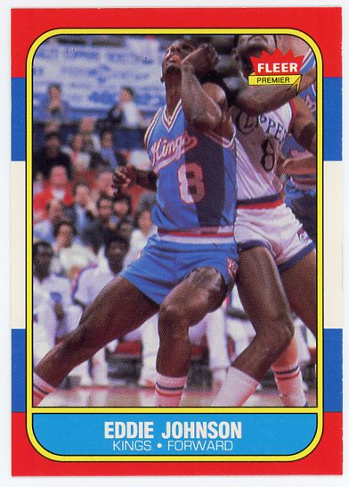 1986-87 Fleer #51 Eddie Johnson RC