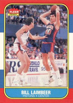 1986-87 Fleer #61 Bill Laimbeer