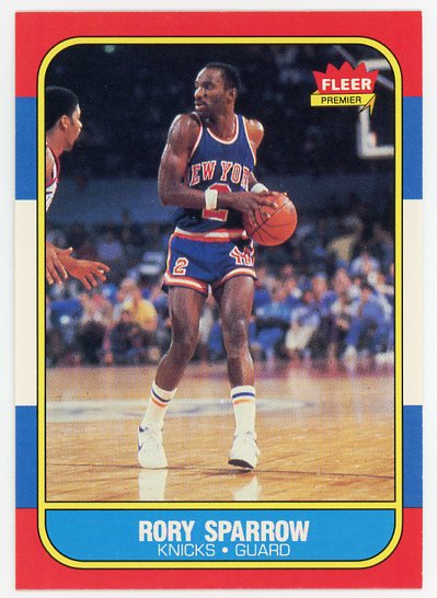 1986-87 Fleer #105 Rory Sparrow