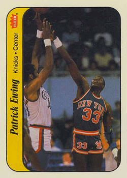 1986-87 Fleer Stickers #6 Patrick Ewing
