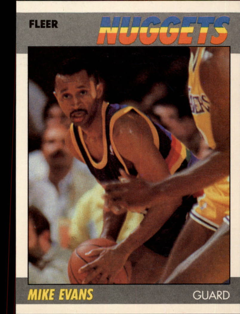 1987-88 Fleer #36 Mike Evans