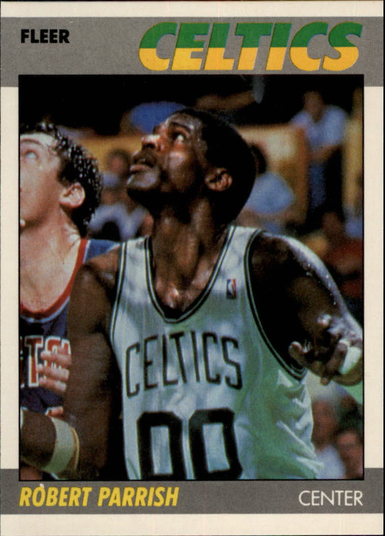 1987-88 Fleer #81 Robert Parish UER/(Misspelled Parrish on both sides)