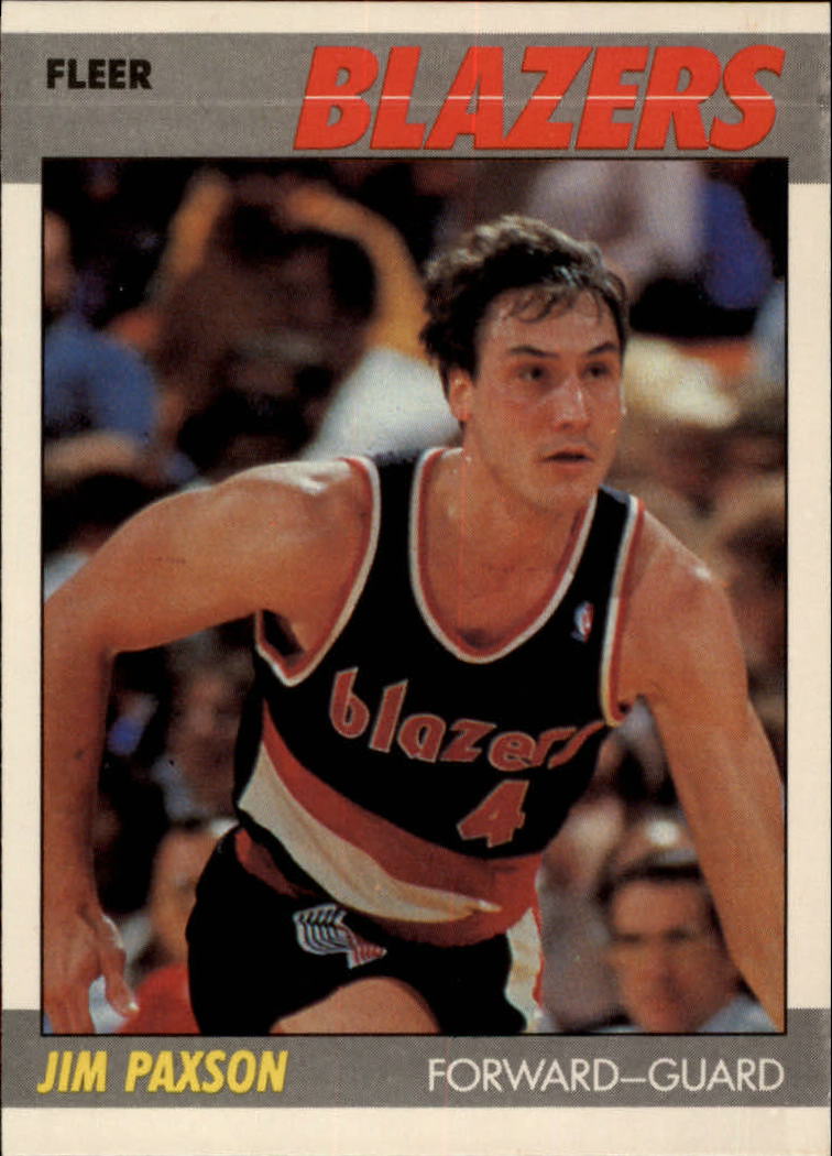 1987-88 Fleer #82 Jim Paxson