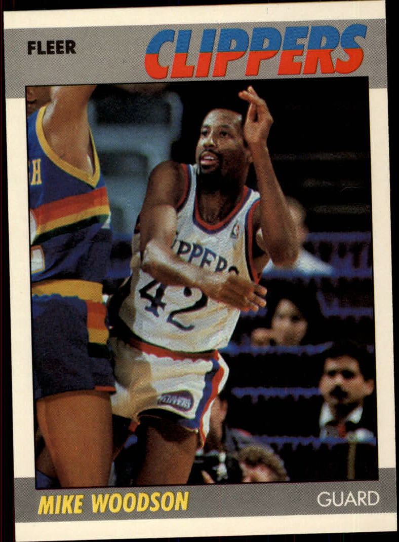 1987-88 Fleer #128 Mike Woodson