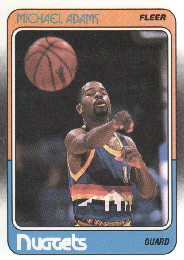1988-89 Fleer #33 Michael Adams RC