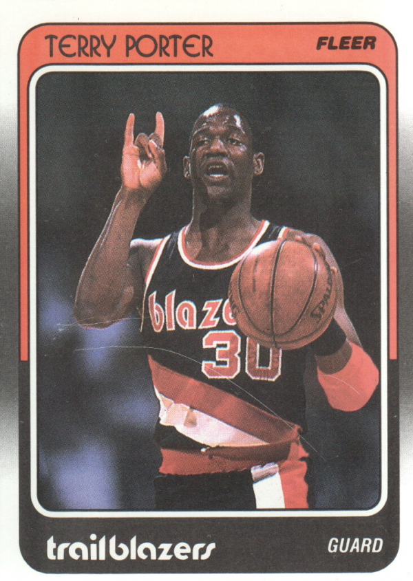1988-89 Fleer #96 Terry Porter/(College Wisconsin,/should be Wisconsin-Stevens Point)
