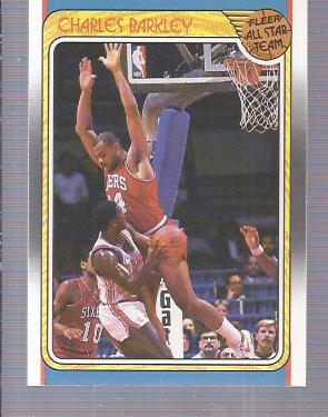 1988-89 Fleer #129 Charles Barkley AS/(Back says Buck Williams/is member of Jets, should be Nets)