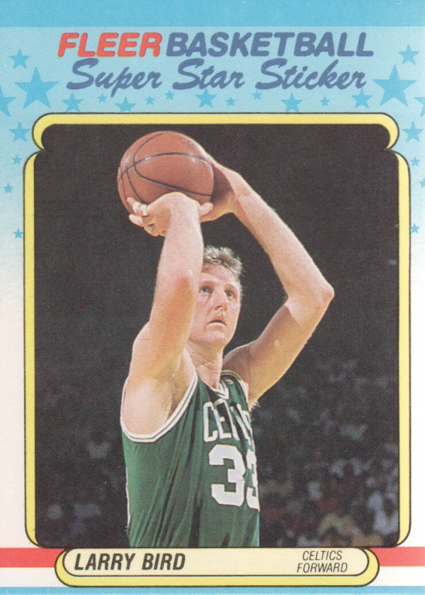 1988-89 Fleer Stickers #2 Larry Bird