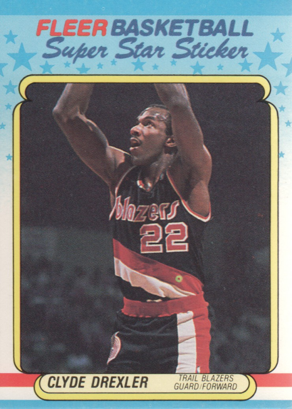 1988-89 Fleer Stickers #3 Clyde Drexler