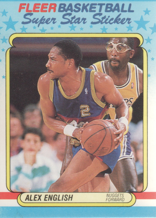 1988-89 Fleer Stickers #4 Alex English