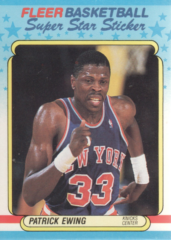 1988-89 Fleer Stickers #5 Patrick Ewing