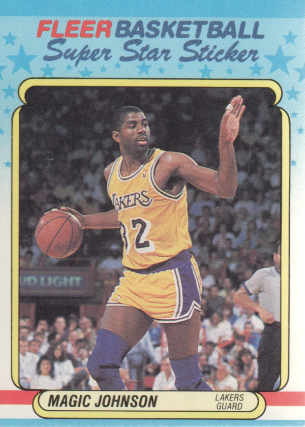 1988-89 Fleer Stickers #6 Magic Johnson